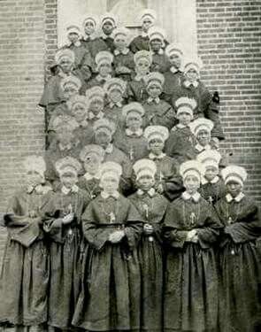 Oblate Sisters of Providence. I do not think Mother Lange is in this picture. Public Domain. 