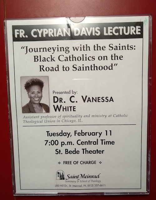 Black History Lecture at Seminary Tonight! St. Meinrad’s 2020 Father Cyprian Davis Lecture
