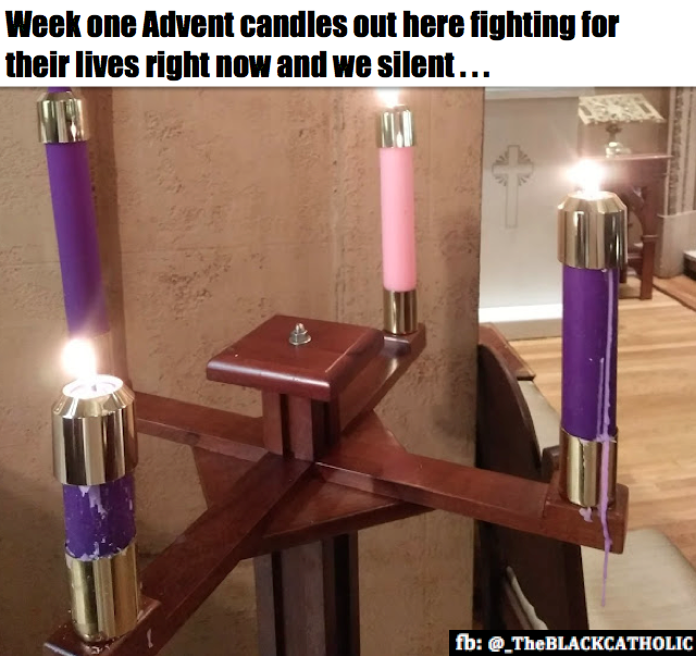 Week 1 Advent candles everywhere right now